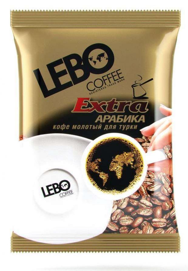 Кофе молотый Lebo Extra Арабика для турки, 100 г кофе lebo gold арабика для чашки 100г