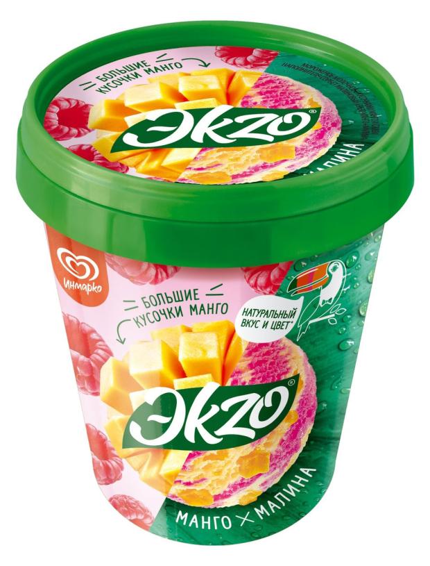 Мороженое молочное Эkzo Манго малина 2% БЗМЖ, 520 г