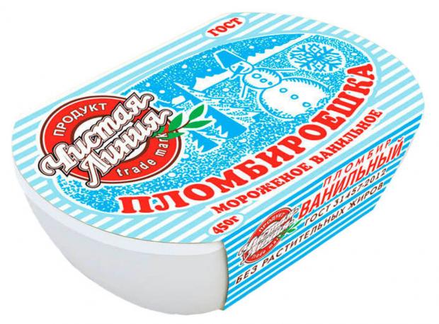 

Мороженое «Чистая Линия» Пломбироешка ваниль , 450 г