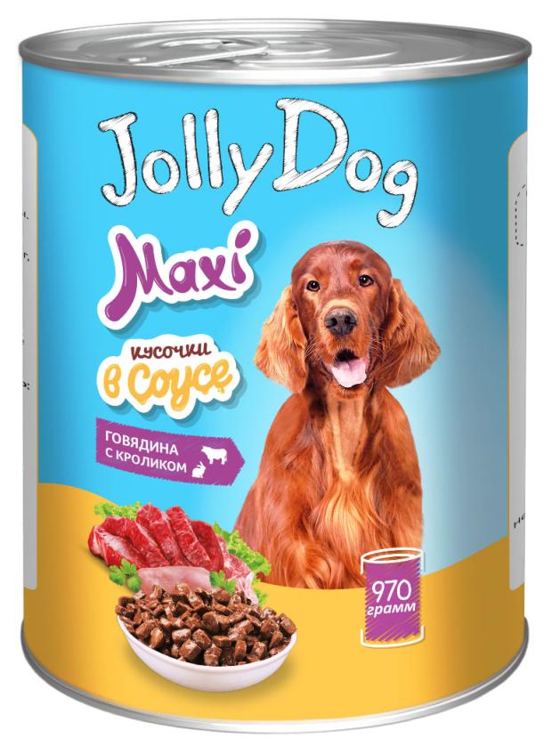 

Корм консервированный для собак Зоогурман Jolly Dog Говядина с кроликом, 970 г
