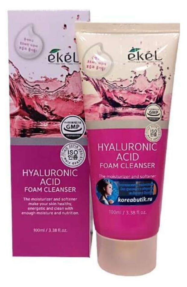 

Пенка для умывания Ekel hyaluronic acid с гиалуроновой кислотой, 100 мл