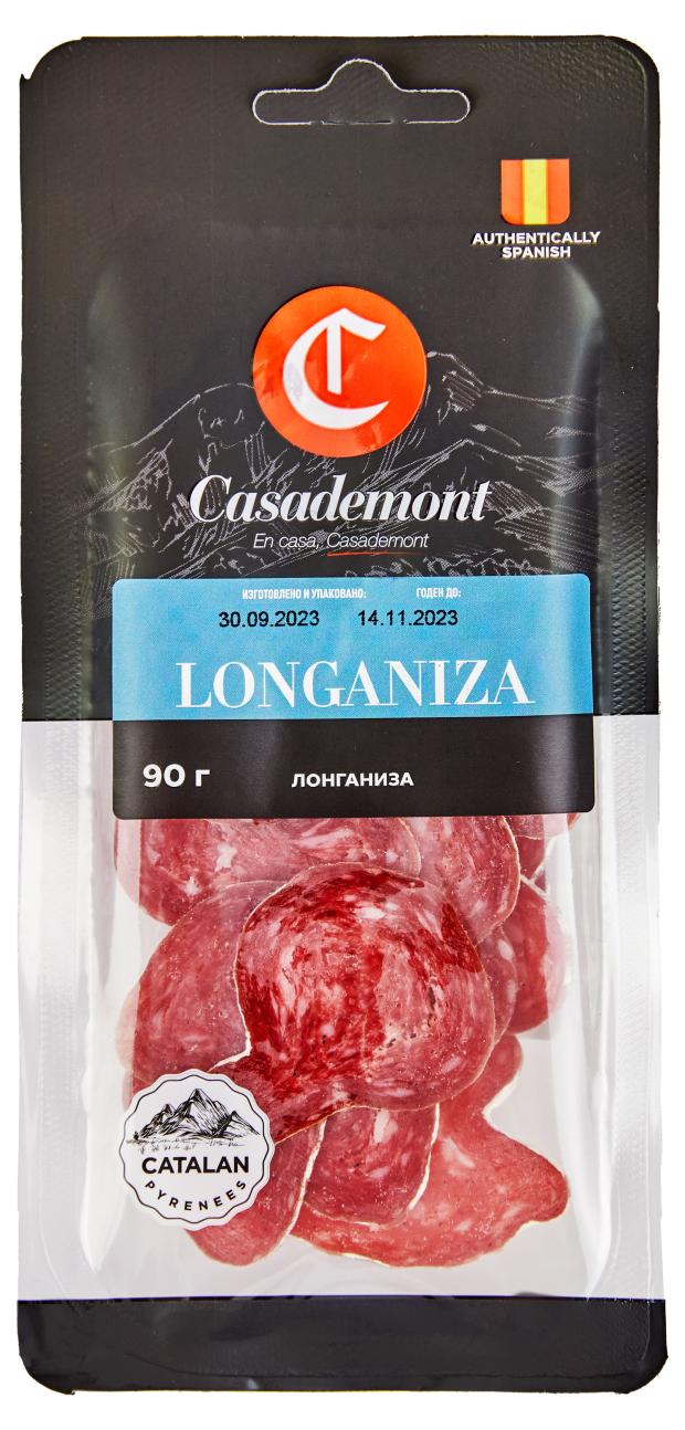 Колбаса сыровяленая Casademont Лонганиза нарезка 90 г 229₽