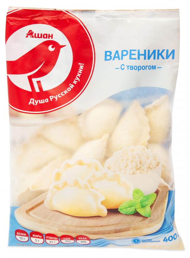 

Вареники АШАН с творогом, 400 г
