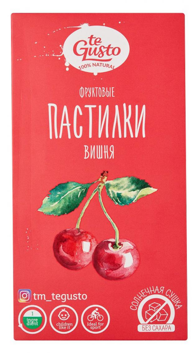 

Фруктовые пастилки te Gusto из вишни, 90 г