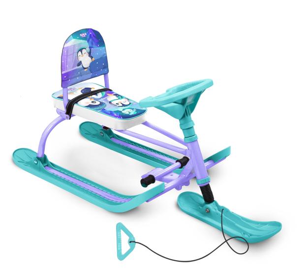 

Снегокат детский NIKA KIDS со спинкой от 3 лет до 60 кг