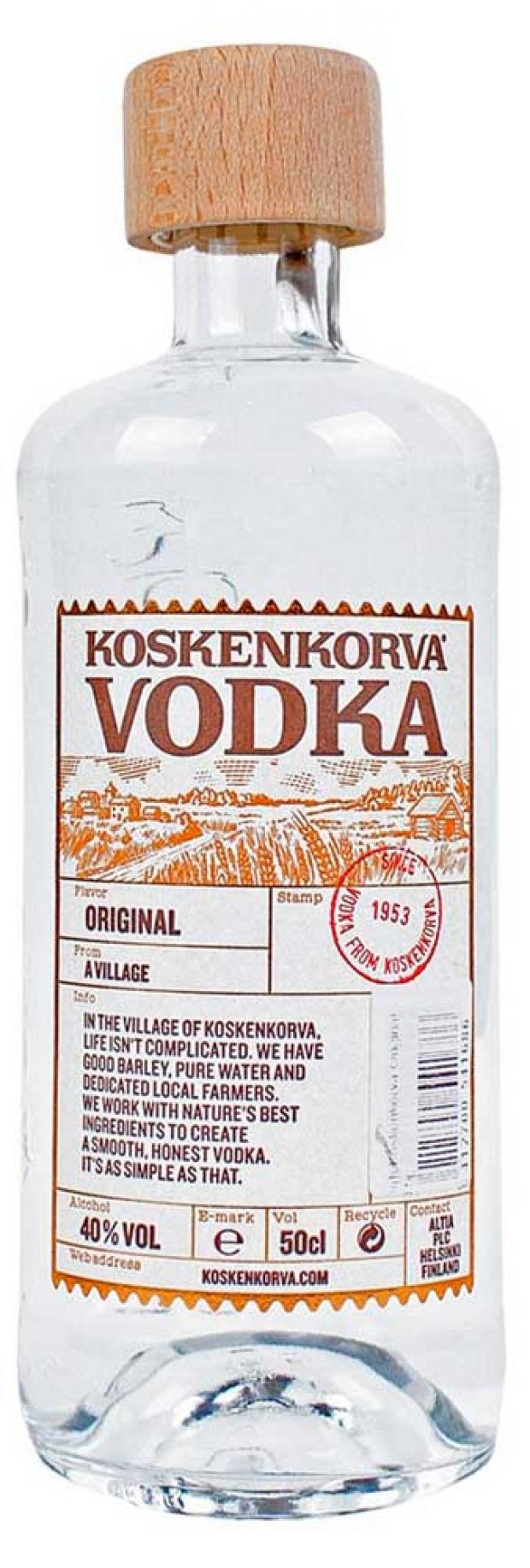 Водка Koskenkorva Финляндия, 0,5 л