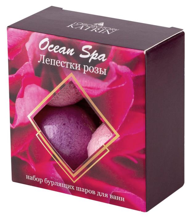 

Набор бурлящих шаров для ванн Laboratory Katrin Ocean Spa Лепестки розы, 4х40 г