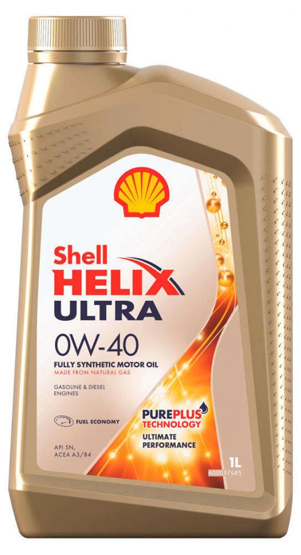 

Масло моторное синтетическое Shell Helix Ultra 0W40, 1 л