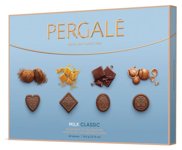 

Набор конфет Pergale Milk Classic ассорти из молочного шоколада, 343 г