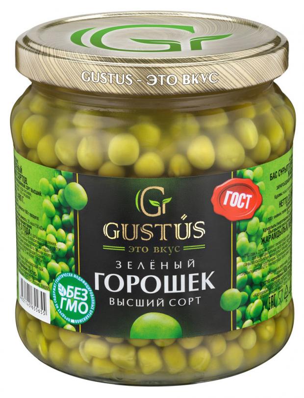 Горошек Gustus зеленый высший сорт, 480 г