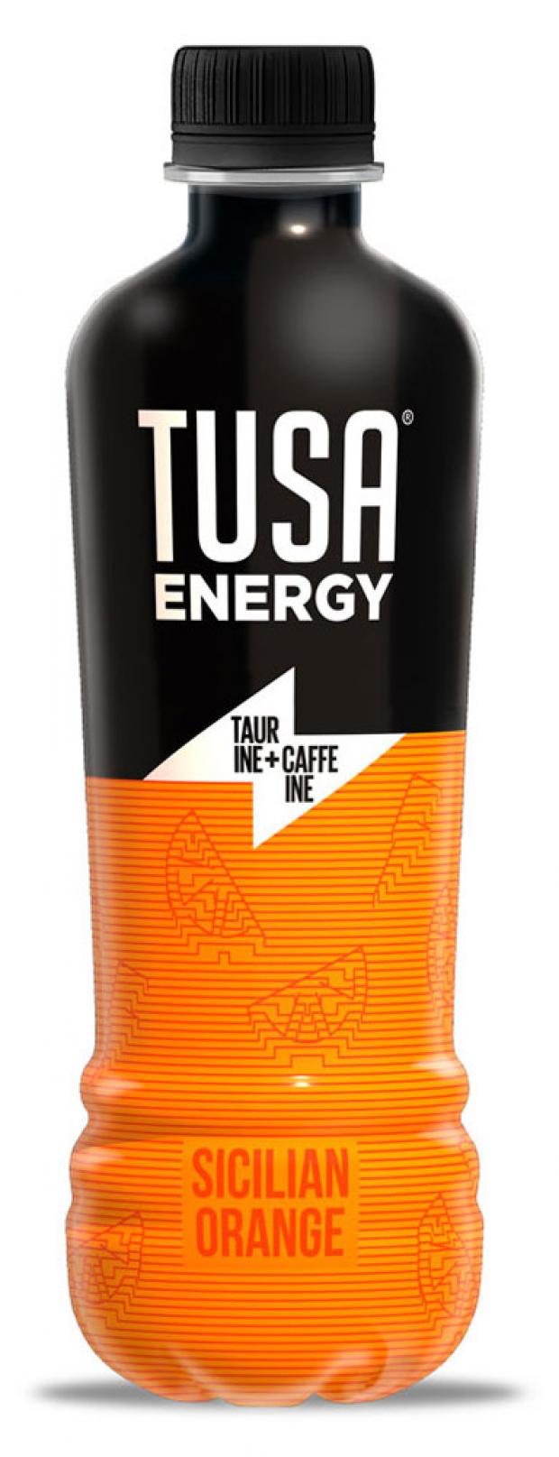 Напиток энергетический Tusa Energy Sicilian Orange тонизирующий газированный, 500 мл