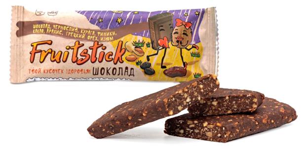 

Батончик Fruitstick из орехов и сухофруктов шоколад, 40 г