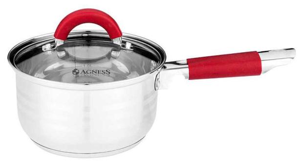 

Ковш Agness со стекляной крышкой, 1,7 л