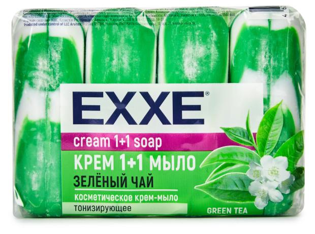 

Мыло туалетное EXXE Зеленый чай, 4 х 90 г