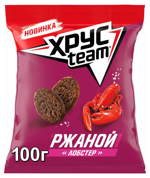 

Сухарики Хрусteam ржаные Лобстер, 100 г