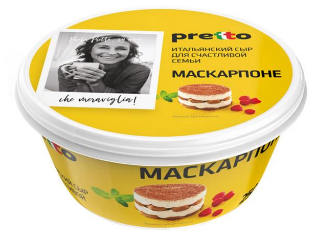 

Сыр мягкий Pretto Маскарпоне 80%, 250 г