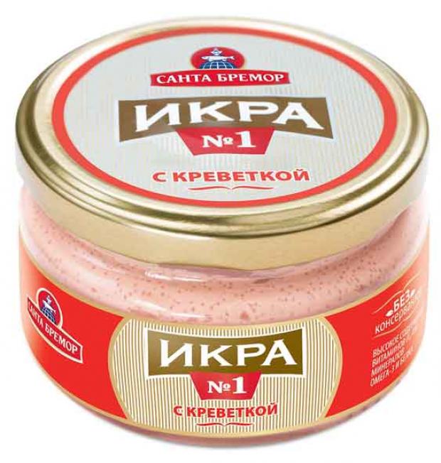 Икра Санта Бремор деликатесная с креветкой, 180 г