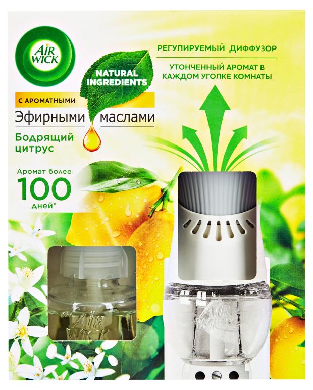 

Диффузор аромамасел AirWick Цитрусовая цедра со сменным флаконом, 19 мл