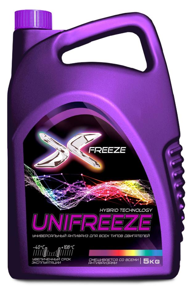 Охлаждающая жидкость X-FREEZE Unifreeze, 5 кг