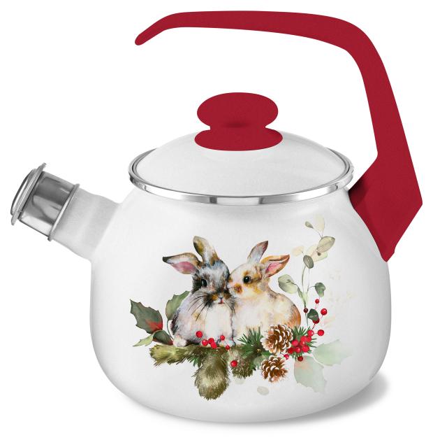 

Чайник Hitt Holiday Рождественский заяц, 2,5 л
