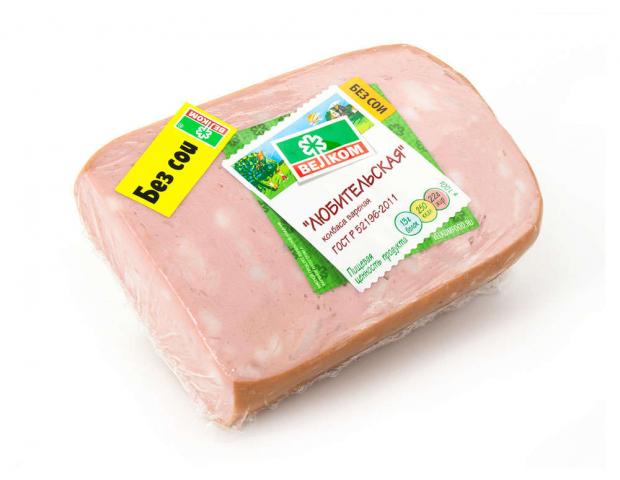 

Колбаса вареная «Велком» Любительская кусок, 500 г