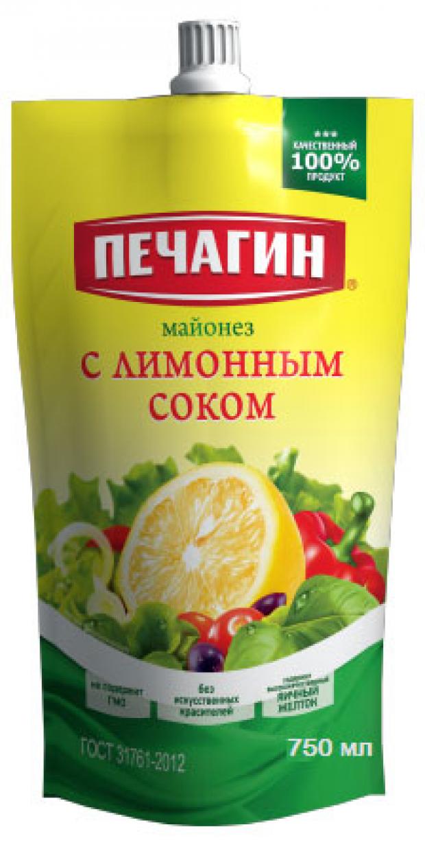 Майонез Печагин с лимонным соком 50%, 750 мл