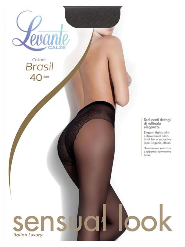 Колготки женские Levante Brasil 40 den Nero, размер 2