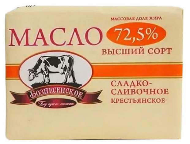 Масло сладкосливочное Вознесенское крестьянское 72,5% БЗМЖ, 170 г