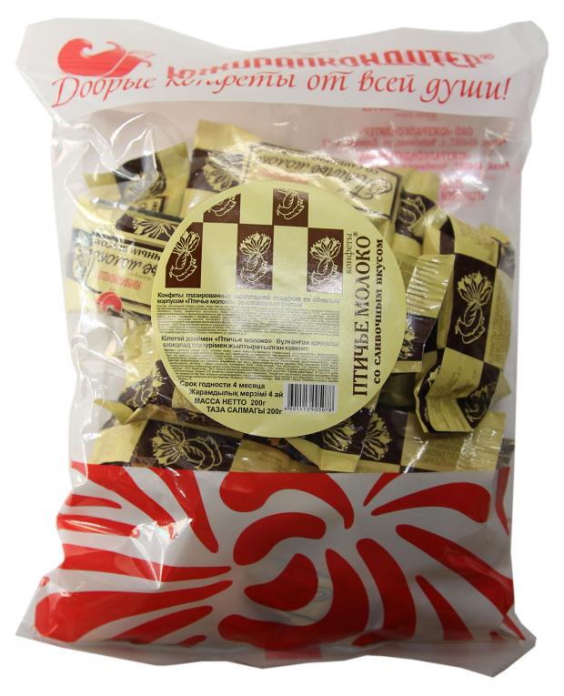 Конфеты Южуралкондитер Птичье Молоко в шоколадной глазури, 200 г