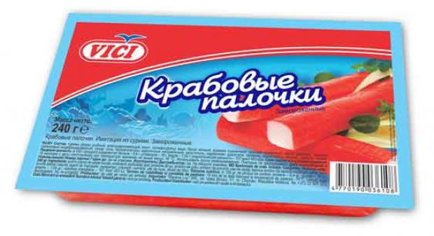 

Палочки крабовые VICI имитация замороженные, 240 г