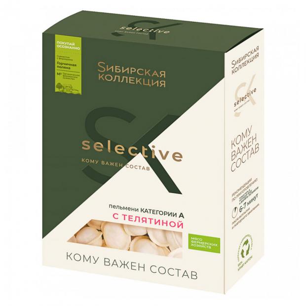 

Пельмени «Sибирская Коллекция» Selective с телятиной, 500 г