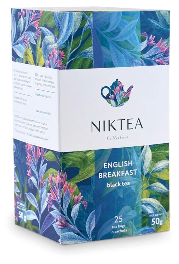 Чай черный Niktea Английский завтрак в пакетиках, 25х2г
