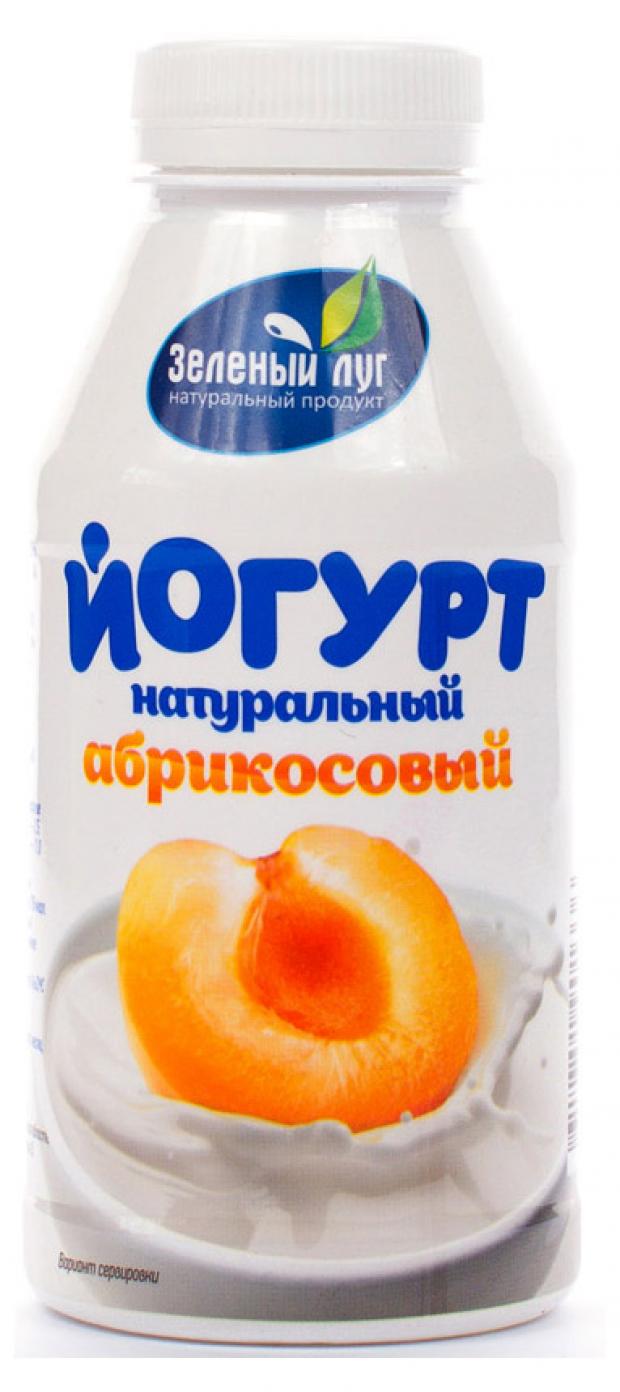Йогурт питьевой Зеленый луг абрикос 2,5%, 340 мл