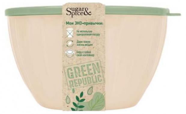 

Салатник Sugar&Spice Green Republic с крышкой, 1,7 л