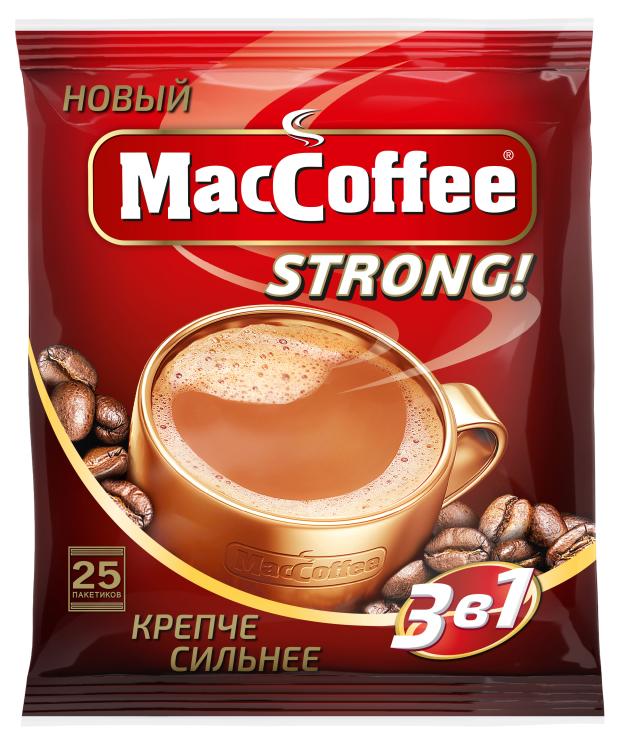 Кофейный напиток MacCoffee Strong 3в1 растворимый, 25 шт х 16 г