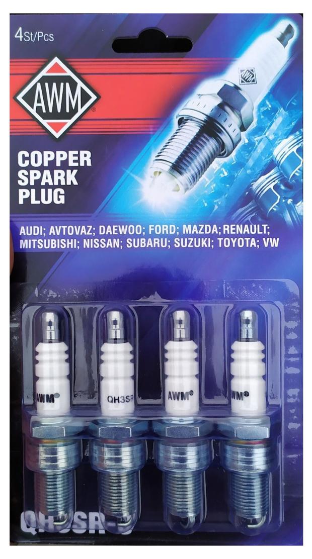 

Свечи зажигания AWM QH3SR-8, 4 шт