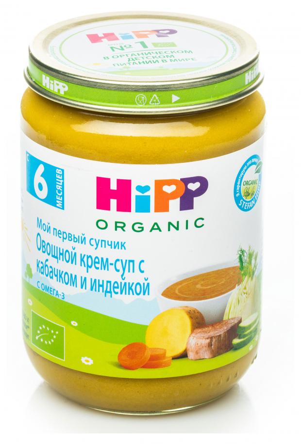 

Крем-суп овощной HiPP с кабачком и индейкой с 6 мес., 190 г