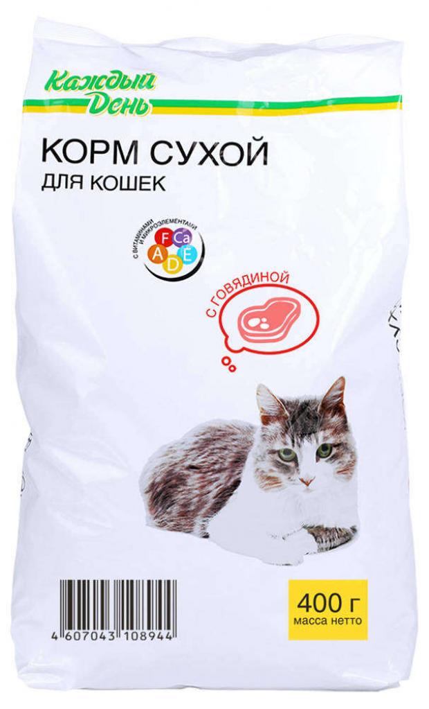 

Сухой корм для кошек «Каждый День» с говядиной, 400 г