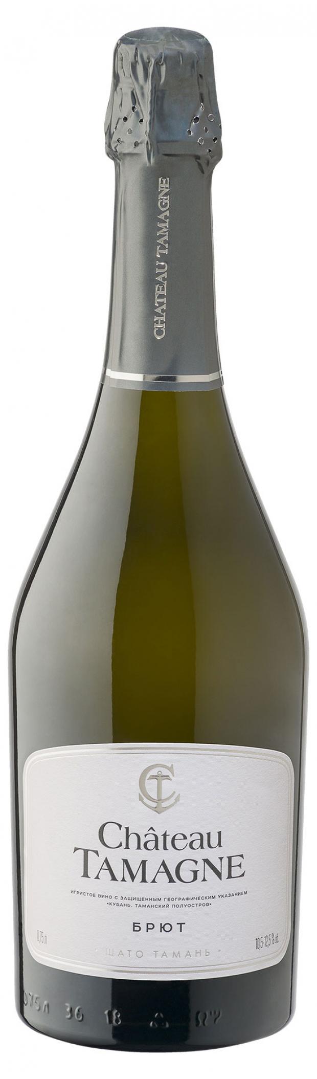 Игристое вино Chateau Tamagne белое брют Россия, 0,75 л