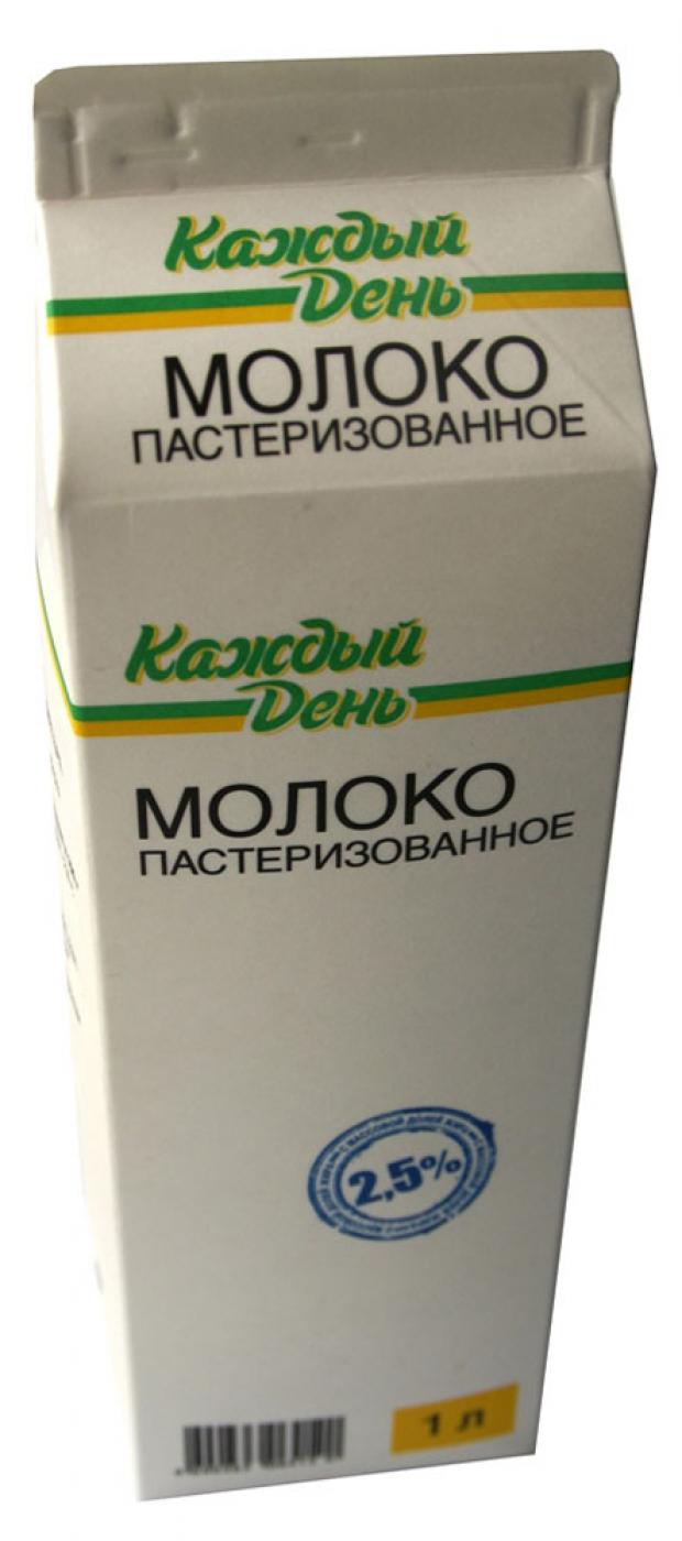 Молоко пастеризованное Каждый день питьевое 2,5% БЗМЖ, 900 мл