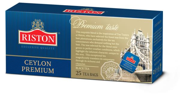 Чай черный RISTON Цейлонский премиальный, 25 х 2 г