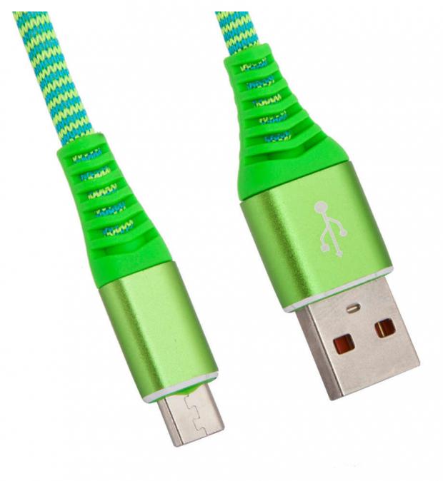 USB кабель Liberty Project Micro USB Носки зеленый