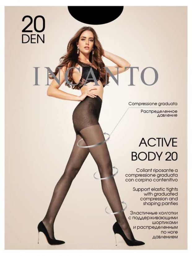 Колготки Incanto Active Body 20 nero, размер 4