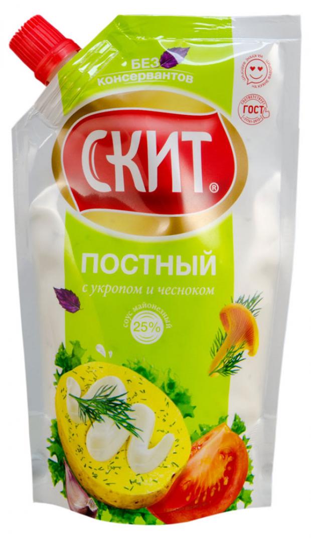 Соус майонезный Скит с укропом и чесноком постный 25%, 225 мл
