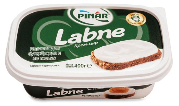 Сыр творожный Pinar 60% БЗМЖ, 400 г сыр творожный cream cheese экстрамягкий bonfesto 70% бзмж 400 г