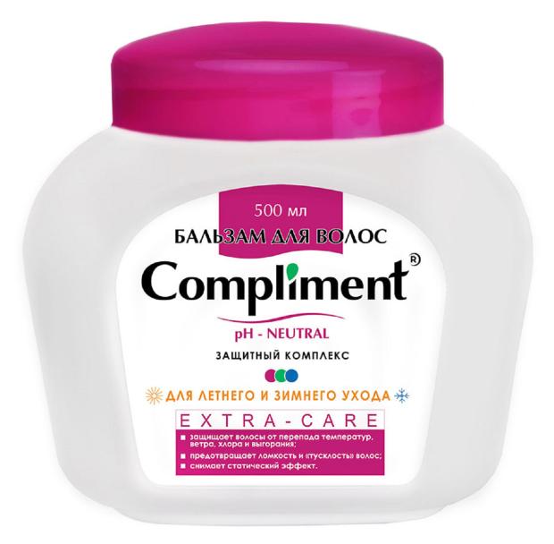 

Бальзам для волос Compliment для летнего и зимнего ухода Extra-Care, 500 мл