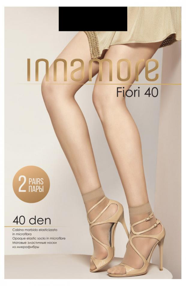 Носки Innamore Fiori 40 nero, 2 пары