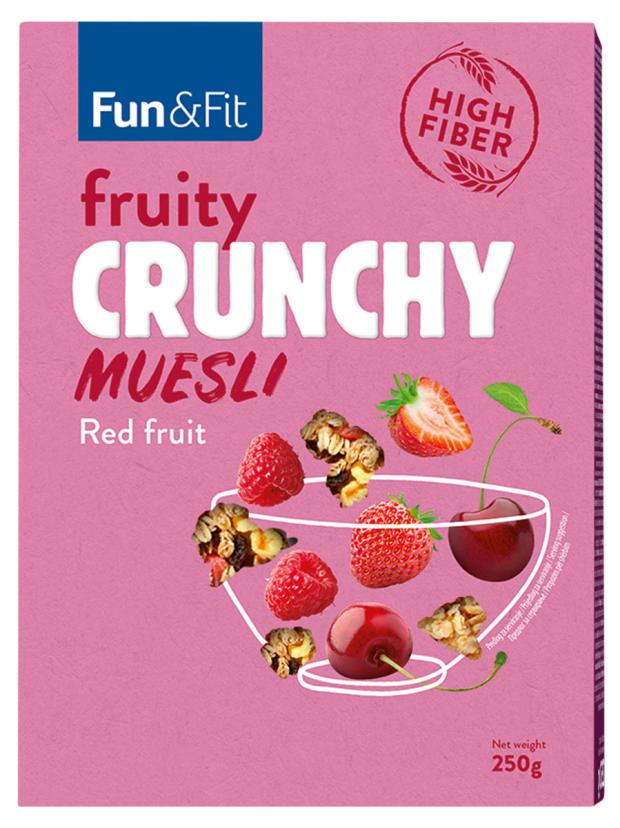 

Мюсли Fun&Fit с красными ягодами, 250 г