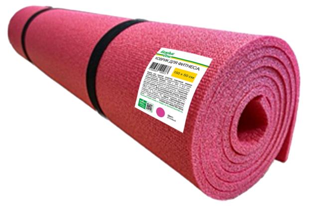 Коврик для фитнеса Каждый день розовый, 150х50 см