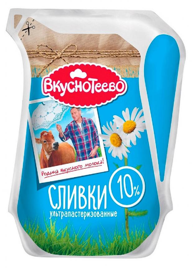 

Сливки ультрапастеризованные «Вкуснотеево» 10%, 125 мл